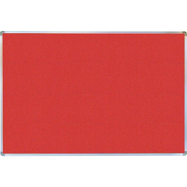 VIC Cork Bulletin Board with Euroframe Design 36"x48" Hot Salsa